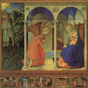 Fra Angelico Altarpiece of the Annunciation oil painting reproduction